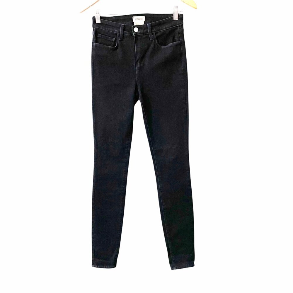 L'AGENCE Marguerite High Rise Skinny Jeans Womens Size 25 Dark Wash Classic Chic
